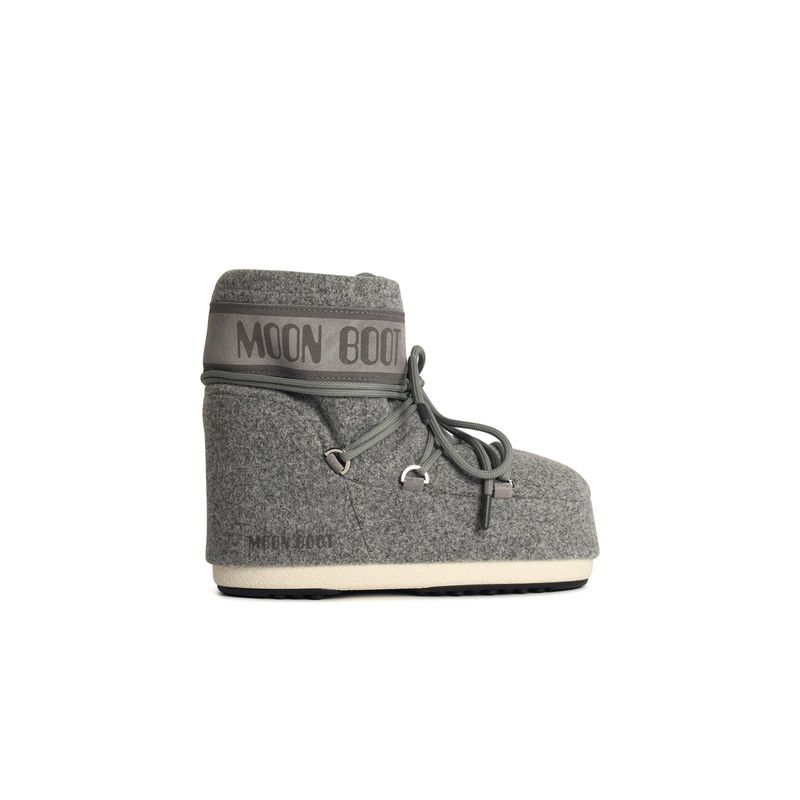 Moonboot Moon Boot 'Icon' In Grey Fabric
